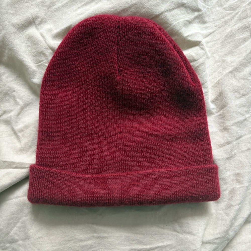 Cozy Burgundy Knit Beanie